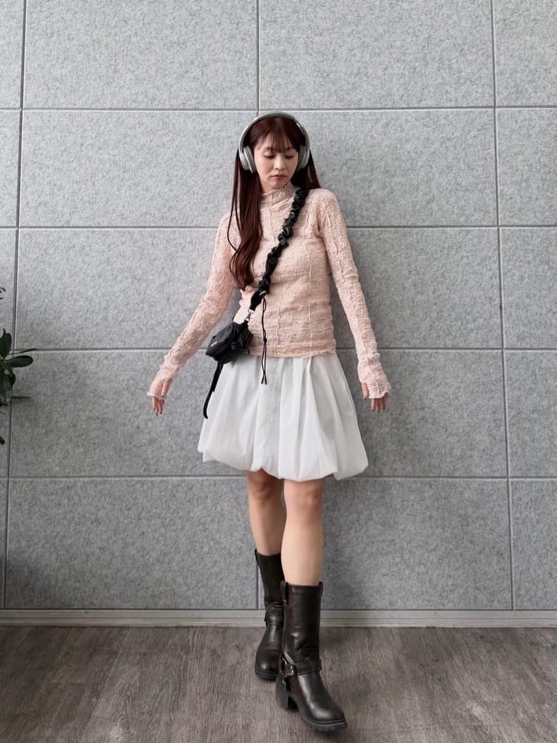 kanamiさんの「CODE A｜balloon easy skirt」を使ったコーディネート