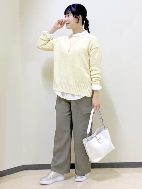  beni_gingerさんの「Reflect｜【レイヤードにおすすめ◎】ロング丈リラクシーニット」を使ったコーディネート