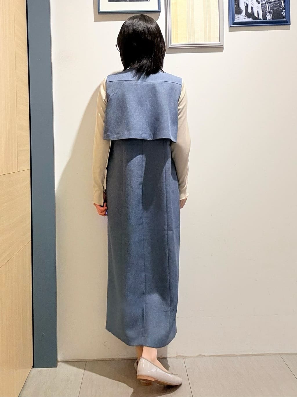 さあやさんの「grove｜高評価！【一枚着／ジレ】着回しできるトレンチライクジャンドレ」を使ったコーディネート