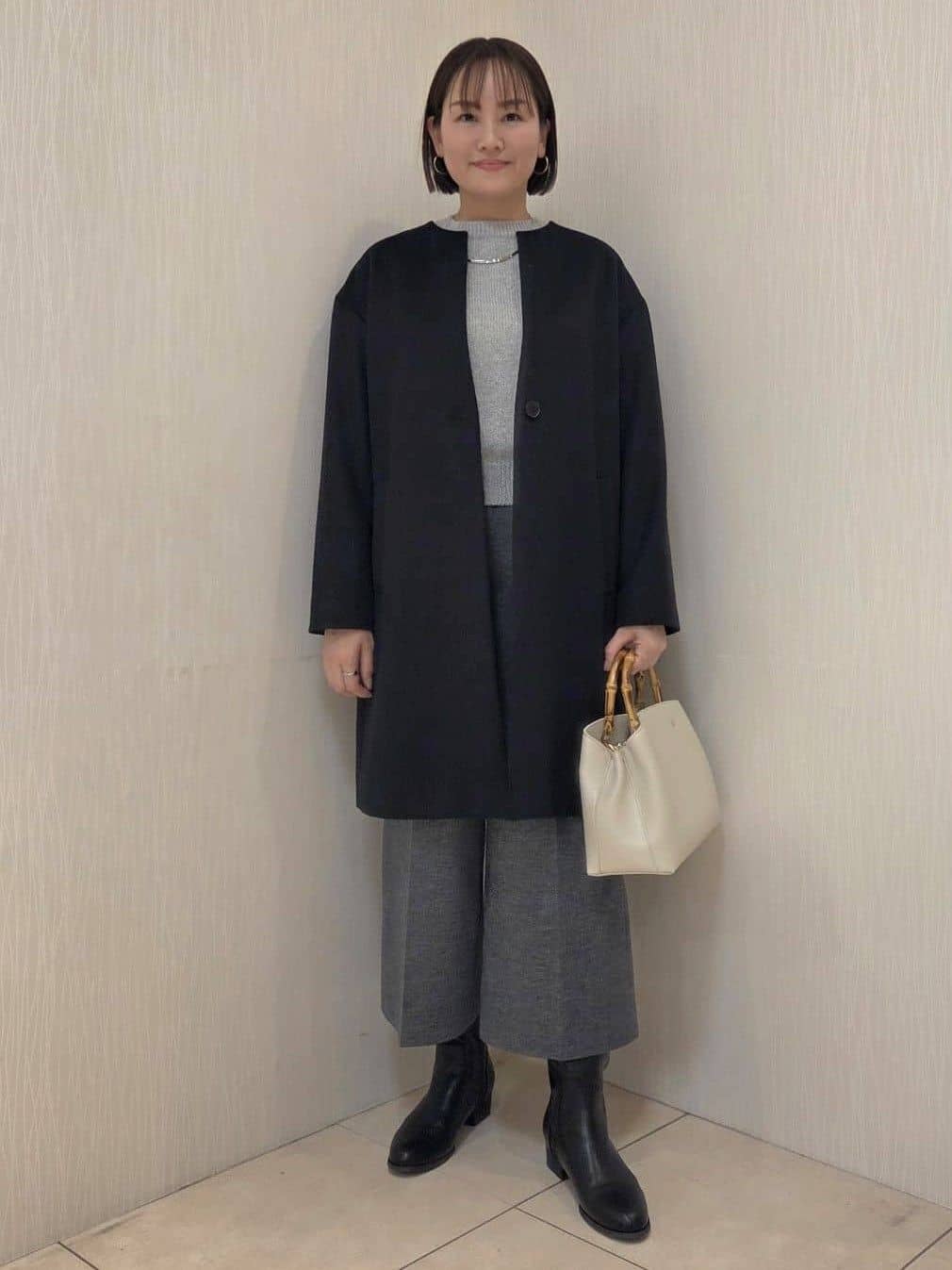 naokoさんの「UNTITLED｜【セットアップ可/ゆったり】ウール混ラメニット」を使ったコーディネート
