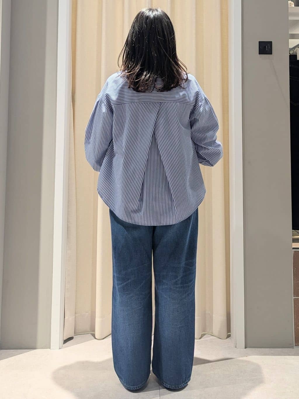 Riiinさんの「Dessin｜【洗える】バルーンスリーブバンドカラーシャツ」を使ったコーディネート