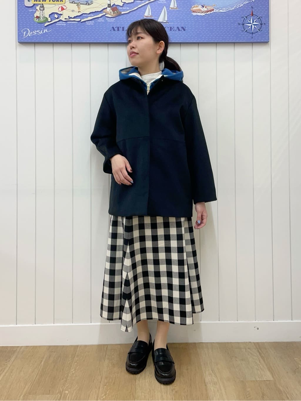 Mayaさんの「Dessin｜【360度可愛い・洗える】バックヘンリーカットソー」を使ったコーディネート