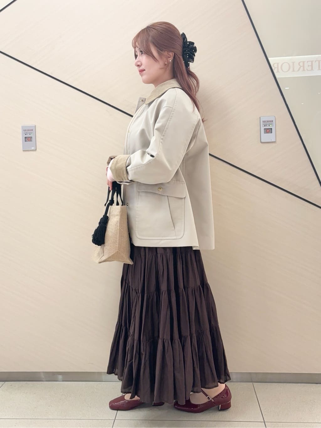Rinaさんの「DRESSTERIOR｜【再入荷】コットンボイルティアードスカート」を使ったコーディネート