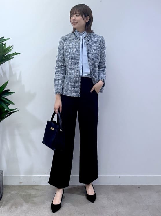 yukaさんの「UNTITLED｜【仕事着/スーツ】ファンシーツイード ジャケット」を使ったコーディネート