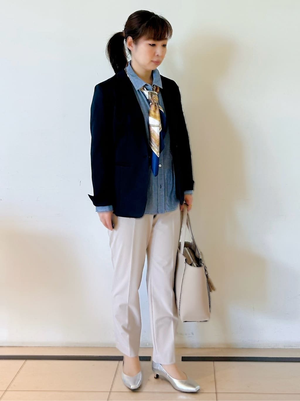 ひーさんの「Reflect｜【SS-4Lサイズ／UVカット／接触冷感】匠ジャケット／ロングテーラード」を使ったコーディネート