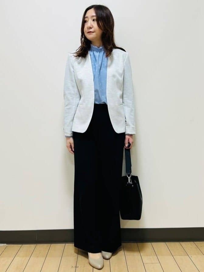 miiiさんの「Reflect｜【SS-4Lサイズ／UVカット／接触冷感】匠ジャケット／ノーカラー」を使ったコーディネート