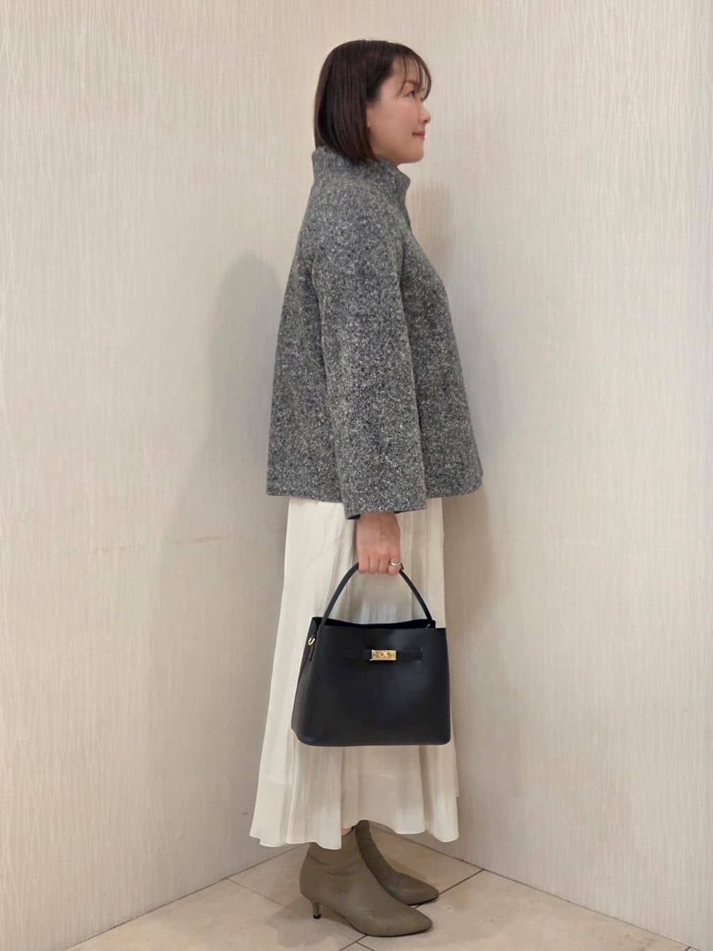 naokoさんの「UNTITLED｜【洗える】モックネックミラノリブニット」を使ったコーディネート