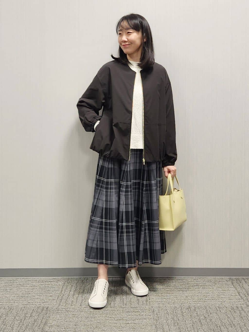 naraさんの「Dessin｜【洗える】ローゲージコットンニット」を使ったコーディネート