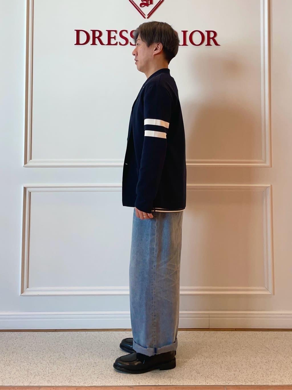 SAGARIさんの「DRESSTERIOR｜【ウォッシャブル】スプリング ニットジャケット」を使ったコーディネート