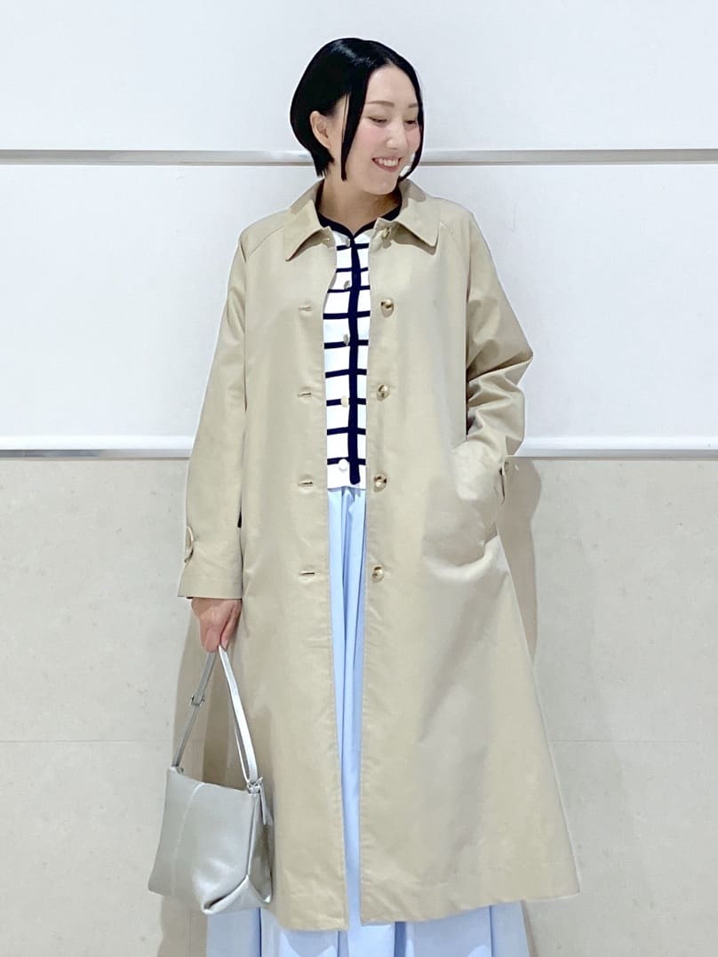 eriko さんの「Dessin｜シャンブレースプリングコート」を使ったコーディネート