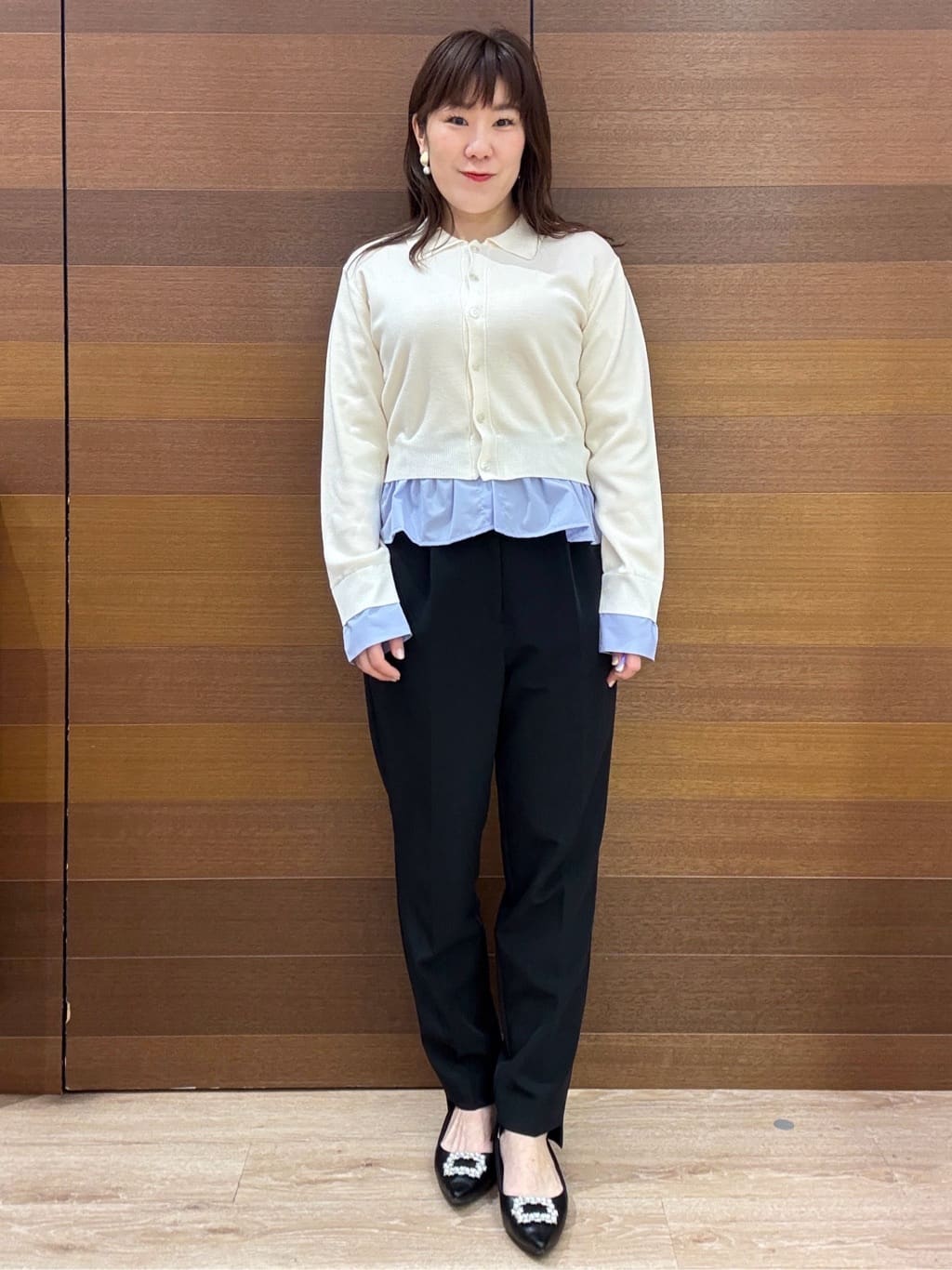 maichiさんの「OPAQUE.CLIP｜フレアスリーブミドルコート【洗濯機OK】」を使ったコーディネート