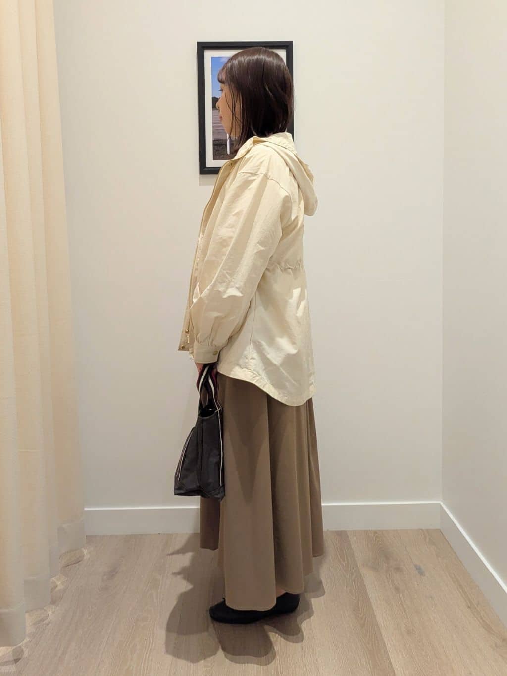 enさんの「Dessin｜【洗える】タックギャザーフレアスカート」を使ったコーディネート