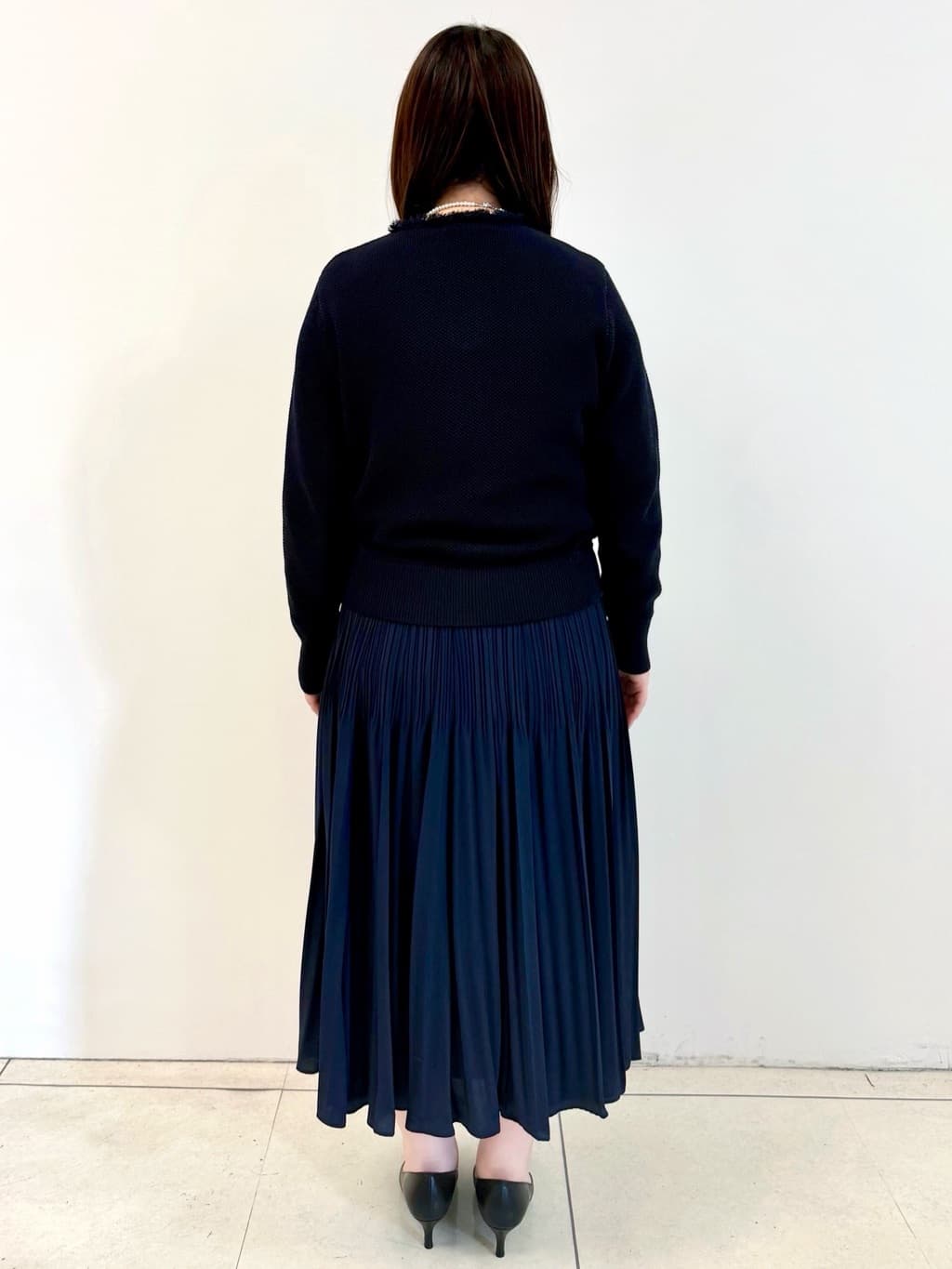  IRIさんの「UNTITLED｜【洗える/ジャケット風】ツイードニットカーディガン」を使ったコーディネート