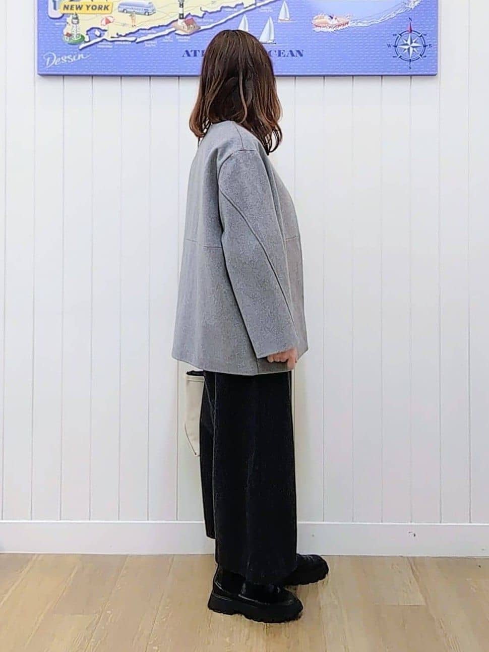 itoさんの「Dessin｜【洗える】ウールブレンド後ろボタンニット」を使ったコーディネート