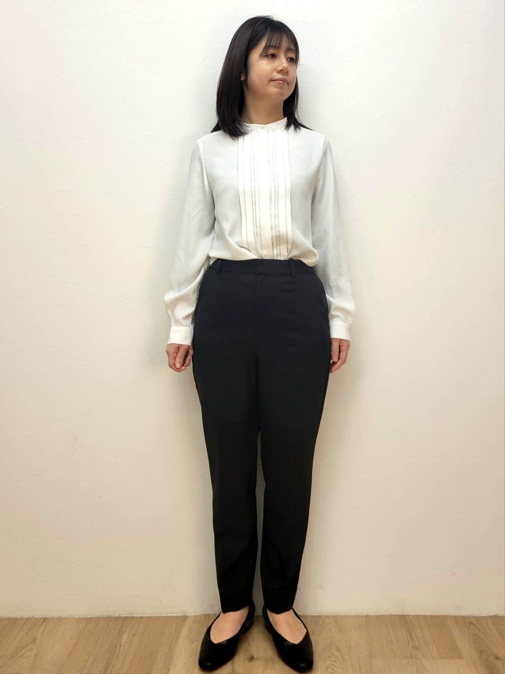 LISAさんの「OPAQUE.CLIP｜《通勤／セットアップ対応》 Vネックジャケット／ダブルクロス【洗濯機OK】」を使ったコーディネート
