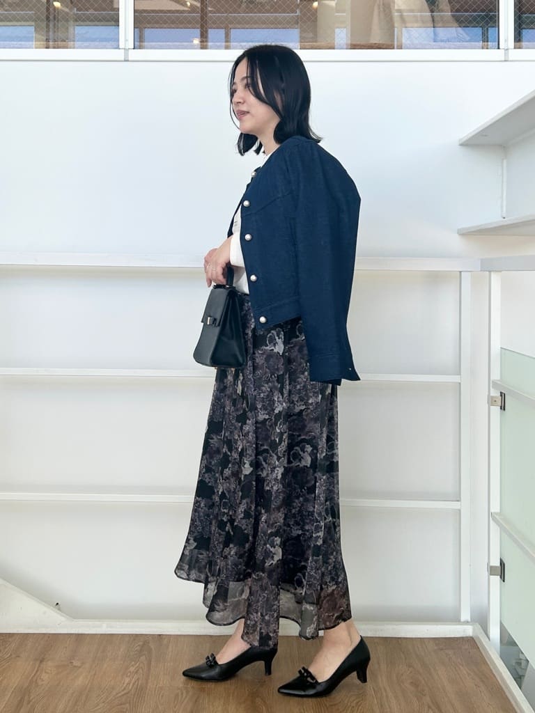 shinoさんの「Couture brooch｜【洗える・通勤】Springオーガンフルールスカート」を使ったコーディネート
