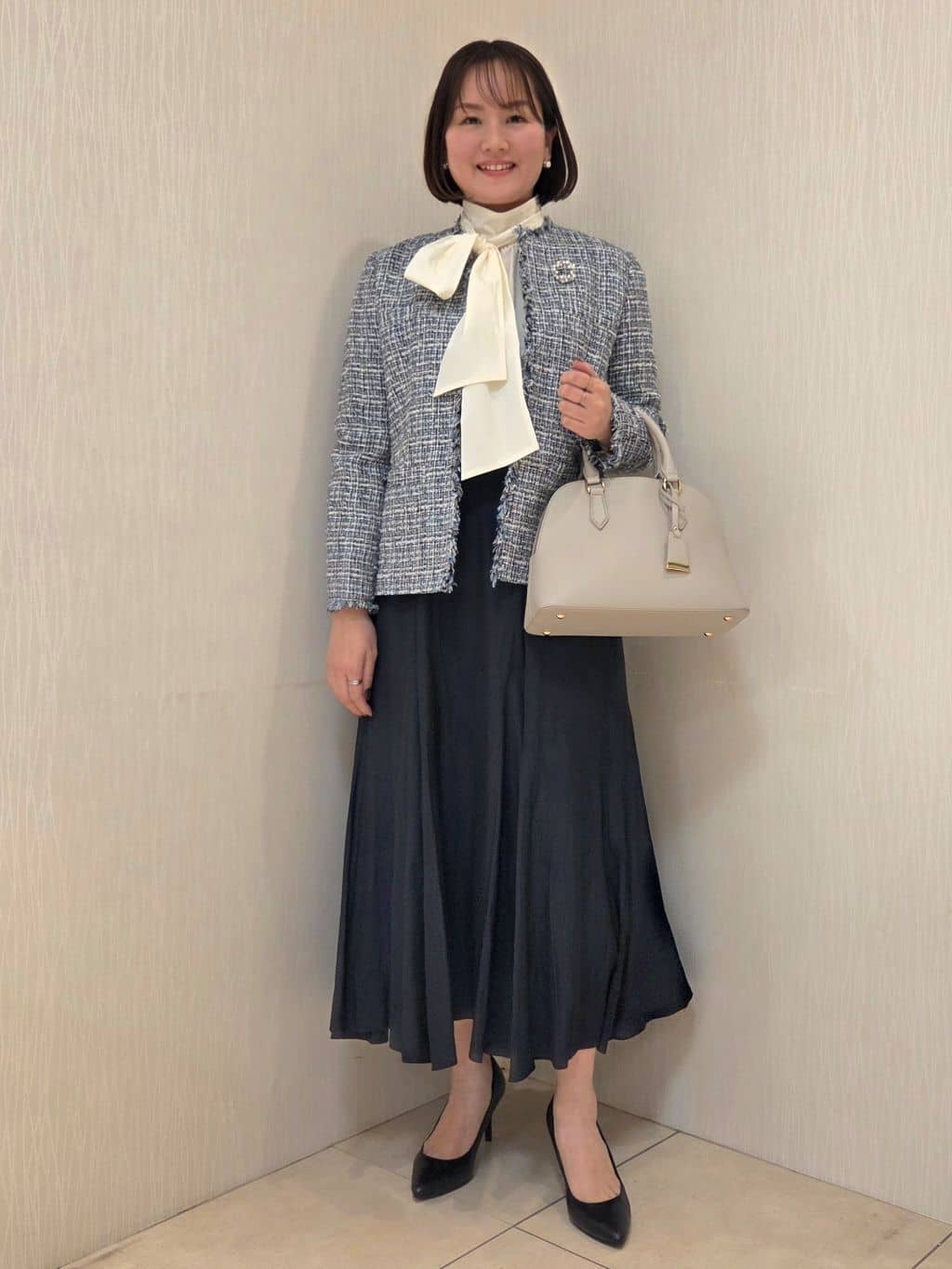 naokoさんの「UNTITLED｜【仕事着/スーツ】ファンシーツイード ジャケット」を使ったコーディネート