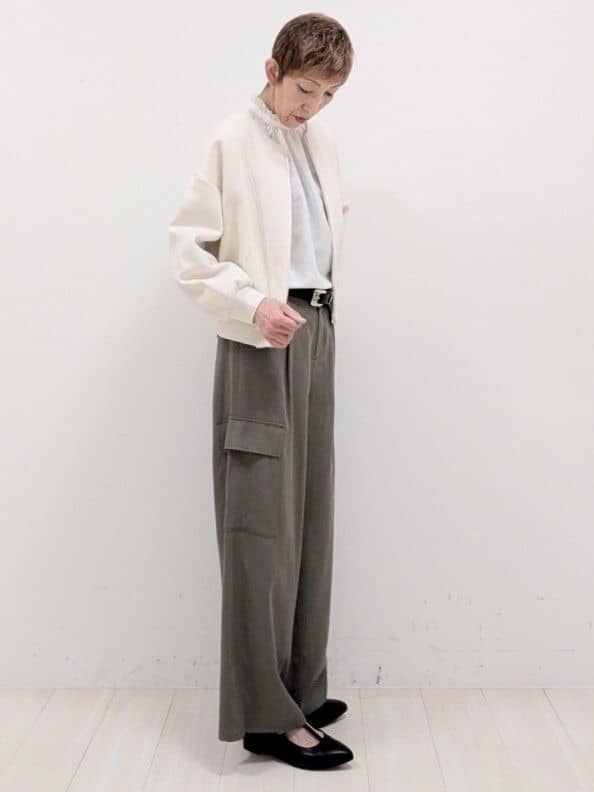 sachiさんの「Reflect｜ダブルジップライトブルゾン」を使ったコーディネート