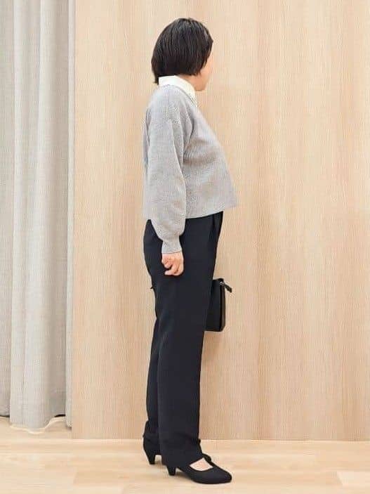 ふるさんの「grove｜毎日着たくなる、もちもち畦編みニット」を使ったコーディネート