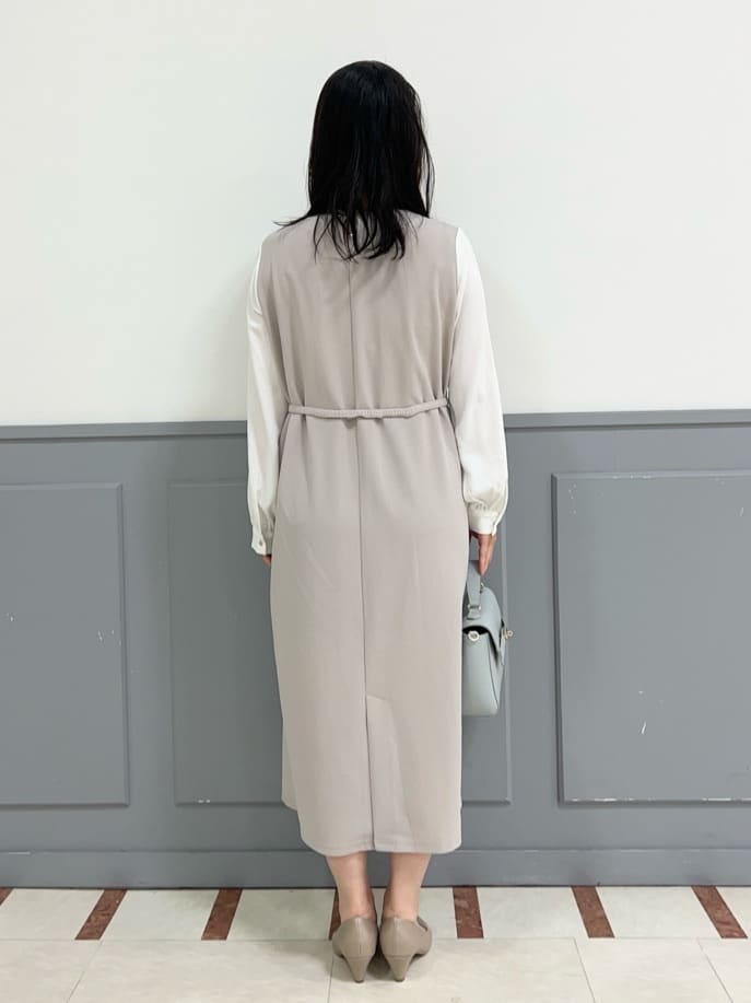 yuuさんの「grove｜【マシンウォッシュ／防シワ/SS-3L】ストレッチノーカラージャケット」を使ったコーディネート