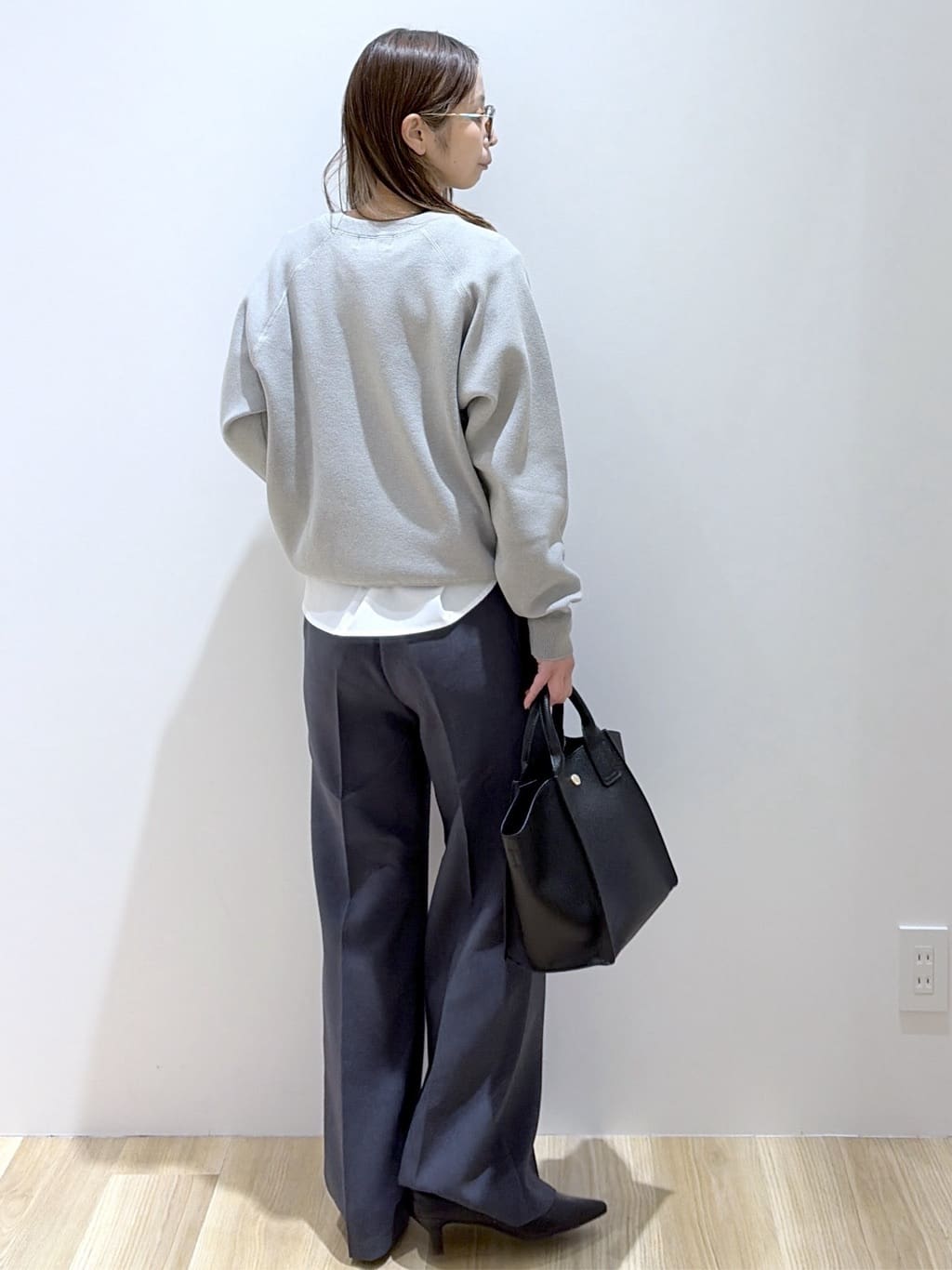 えりさんの「OPAQUE.CLIP｜スウェットライクニット【洗濯機OK】」を使ったコーディネート