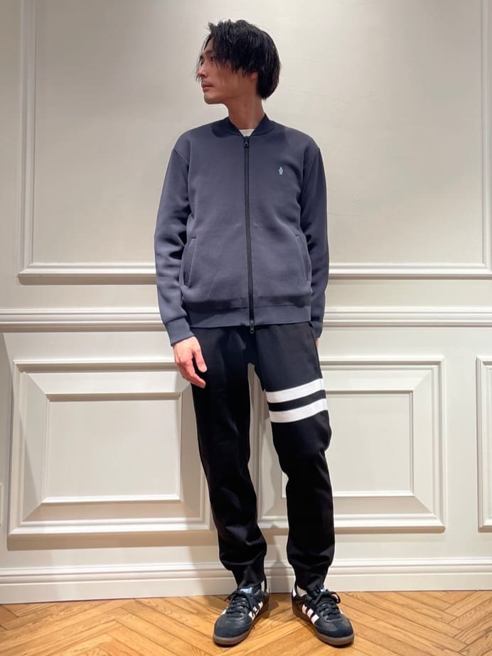 橋本さんの「DRESSTERIOR｜◆スプリング ニットブルゾン」を使ったコーディネート
