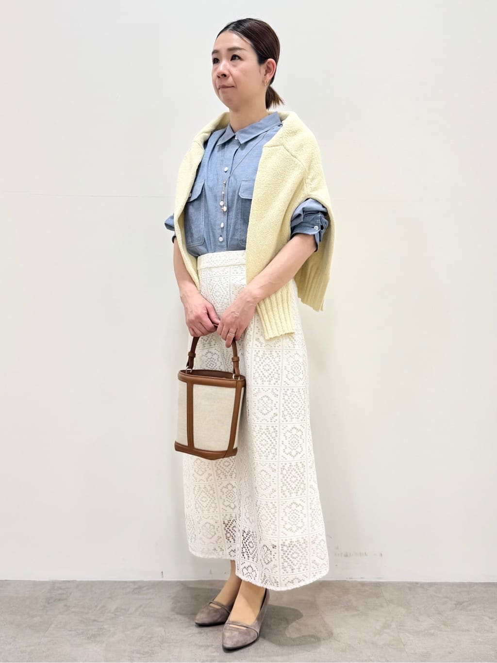 koyaさんの「Reflect｜【羽織にも◎】ダンガリーシャツ」を使ったコーディネート