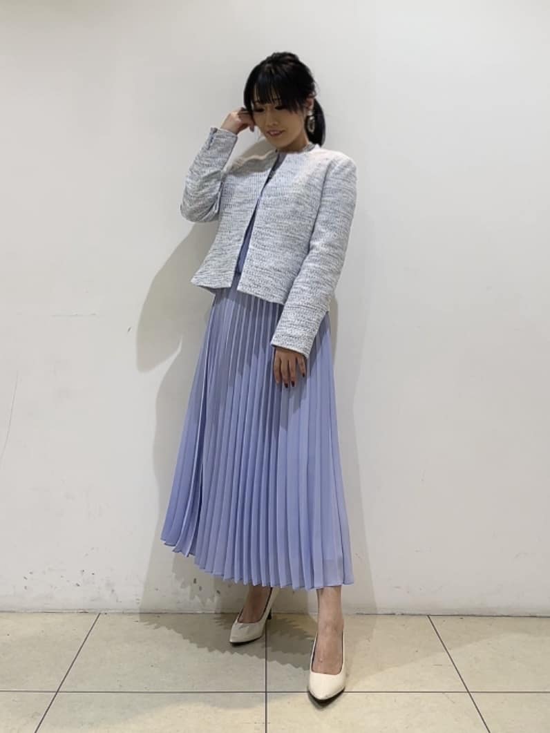 watanabeさんの「UNTITLED｜【きれいめ】ツイード ペプラムジャケット」を使ったコーディネート