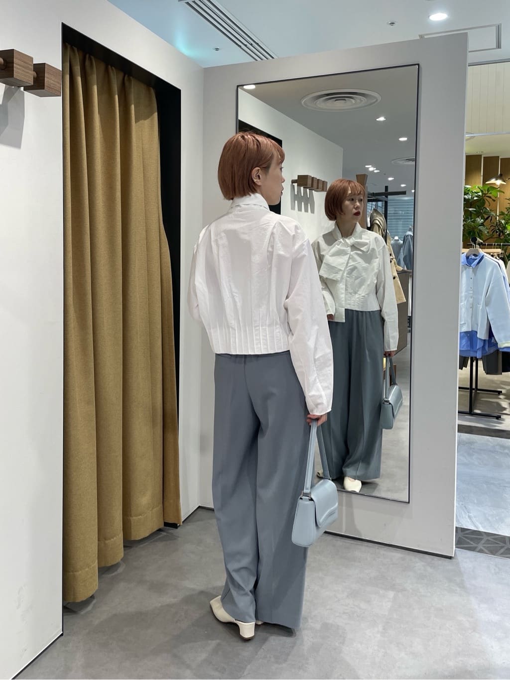 mikuさんの「INDIVI｜Comfy SET UP｜イージーストレートワイドパンツ【セットアップ対応／通勤／カセット服／接触冷」を使ったコーディネート
