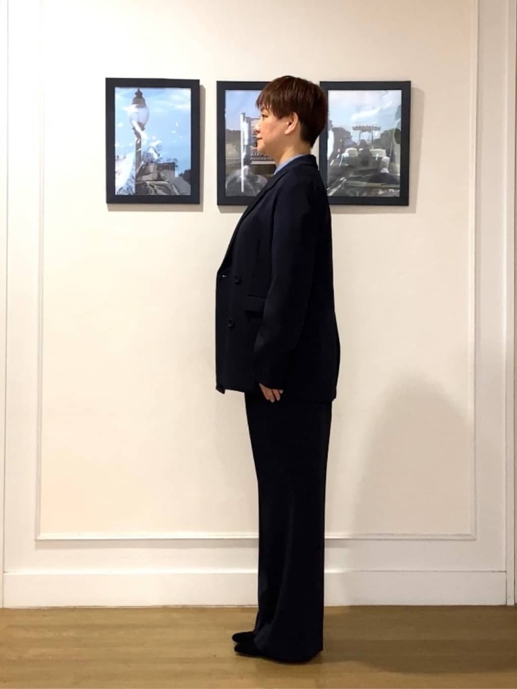 Hiroさんの「Dessin｜【入卒/セレモニー/お仕事/セットアップ可能】ダブルジャケット」を使ったコーディネート