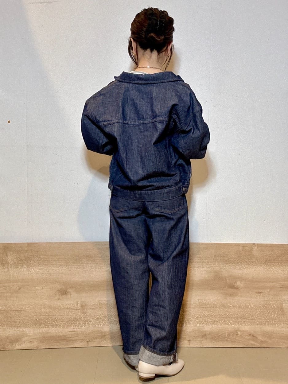 すずさんの「SHOO･LA･RUE｜【SHOO・LA・RUE DENIM】羽織るだけでこなれる　オーバーサイズデニムジャケット」を使ったコーディネート