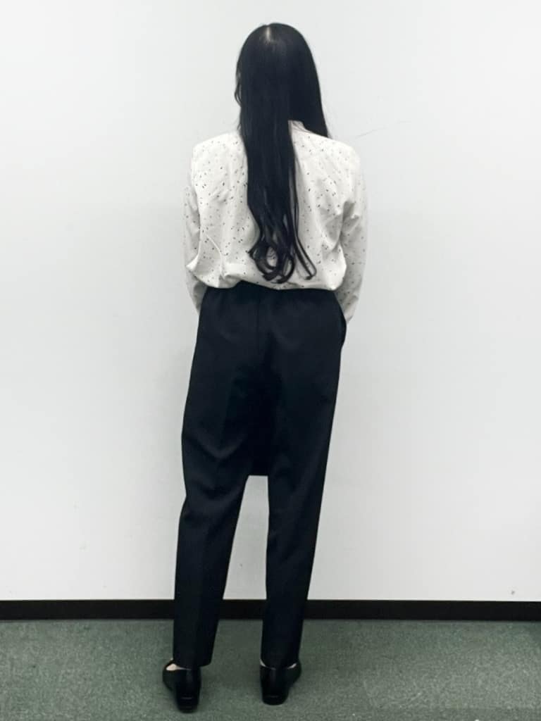 Hitomiさんの「index｜フェイクパールピンボウタイブラウス【洗濯機OK／イージーアイロン／ストレッチ】《XS-LL》」を使ったコーディネート
