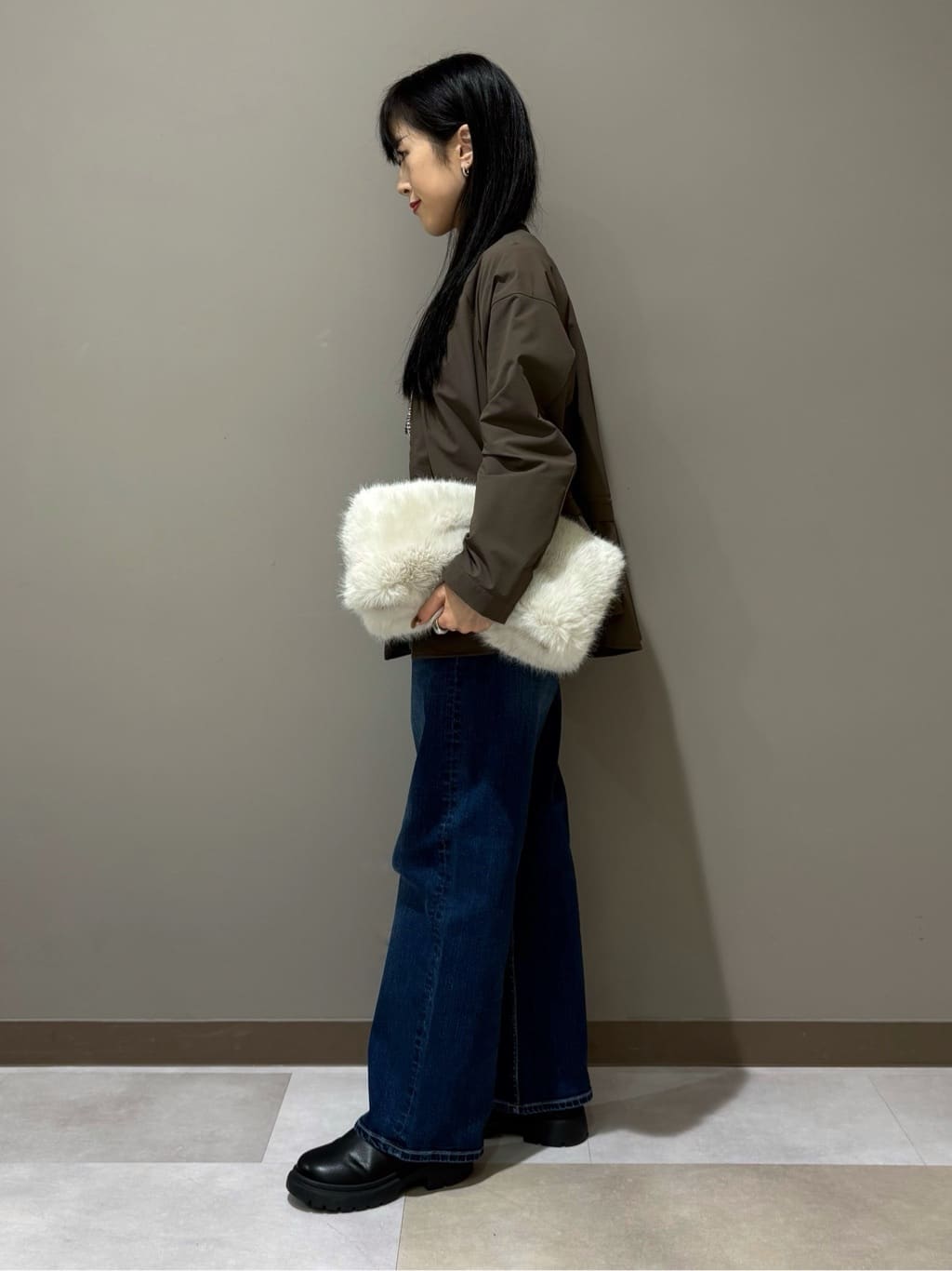 KEIKOさんの「INDIVI｜【洗える】胸元タックフリル長袖ブラウス」を使ったコーディネート