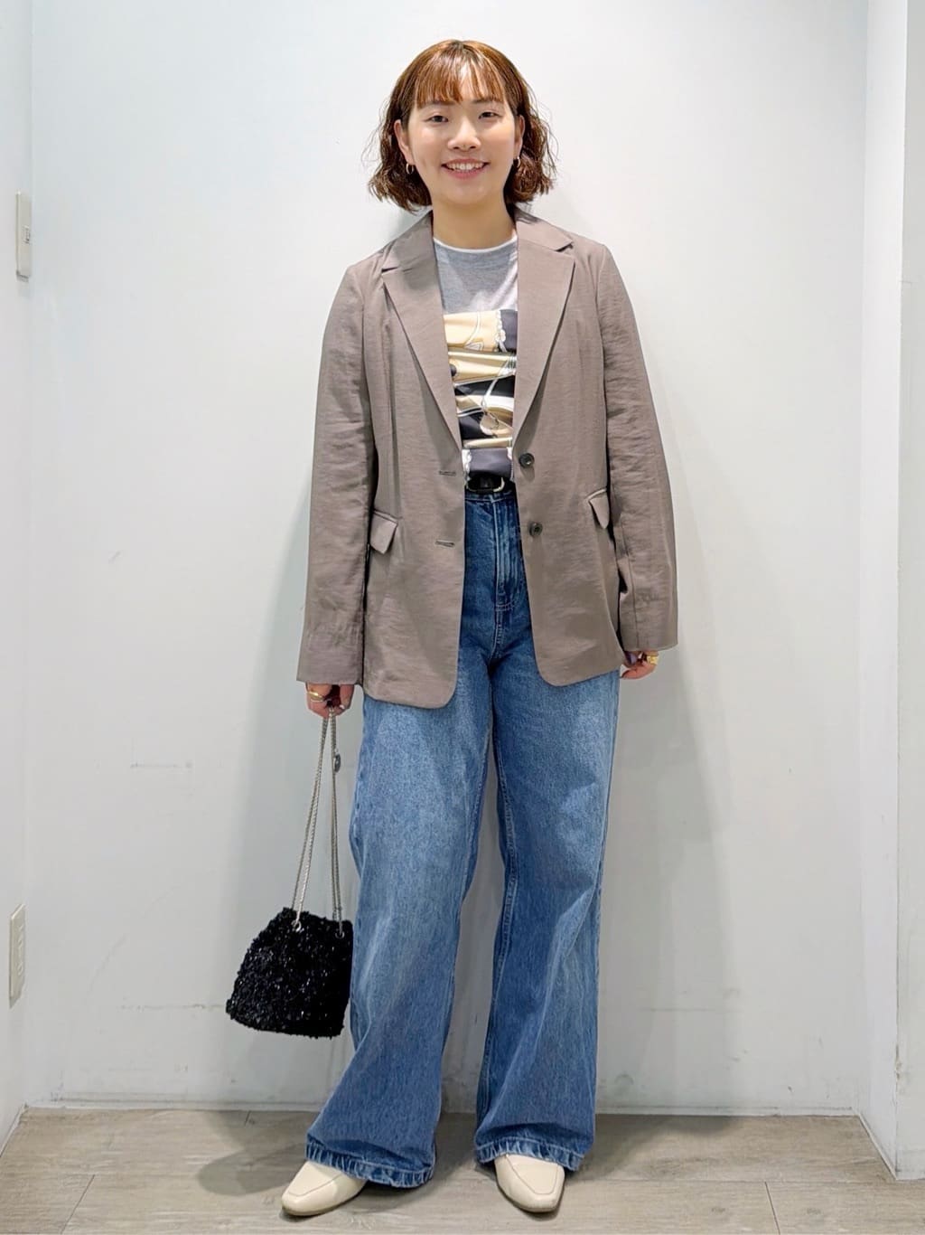 sumicaさんの「OPAQUE.CLIP｜配色レイヤードロングスリーブTシャツ【洗える】」を使ったコーディネート