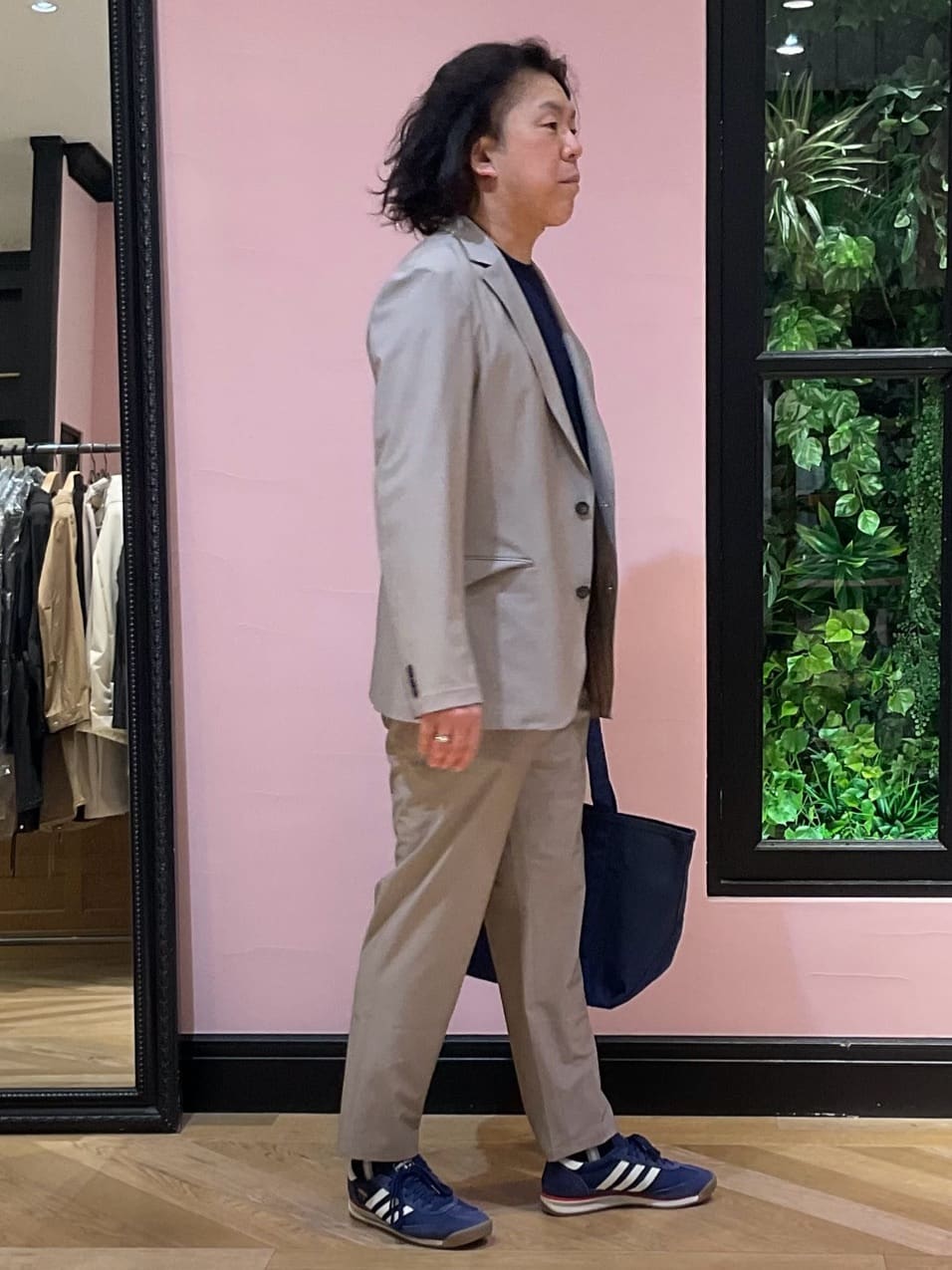 Nagaseさんの「DRESSTERIOR｜【セットアップ可/MonoMax4月号掲載/Safari5月号掲載】CARREMAN ストレッチジャ」を使ったコーディネート