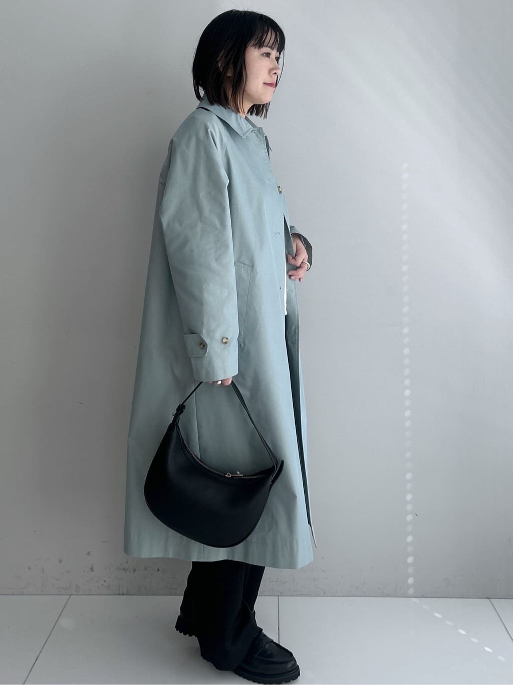 Hirokaさんの「Dessin｜シャンブレースプリングコート」を使ったコーディネート