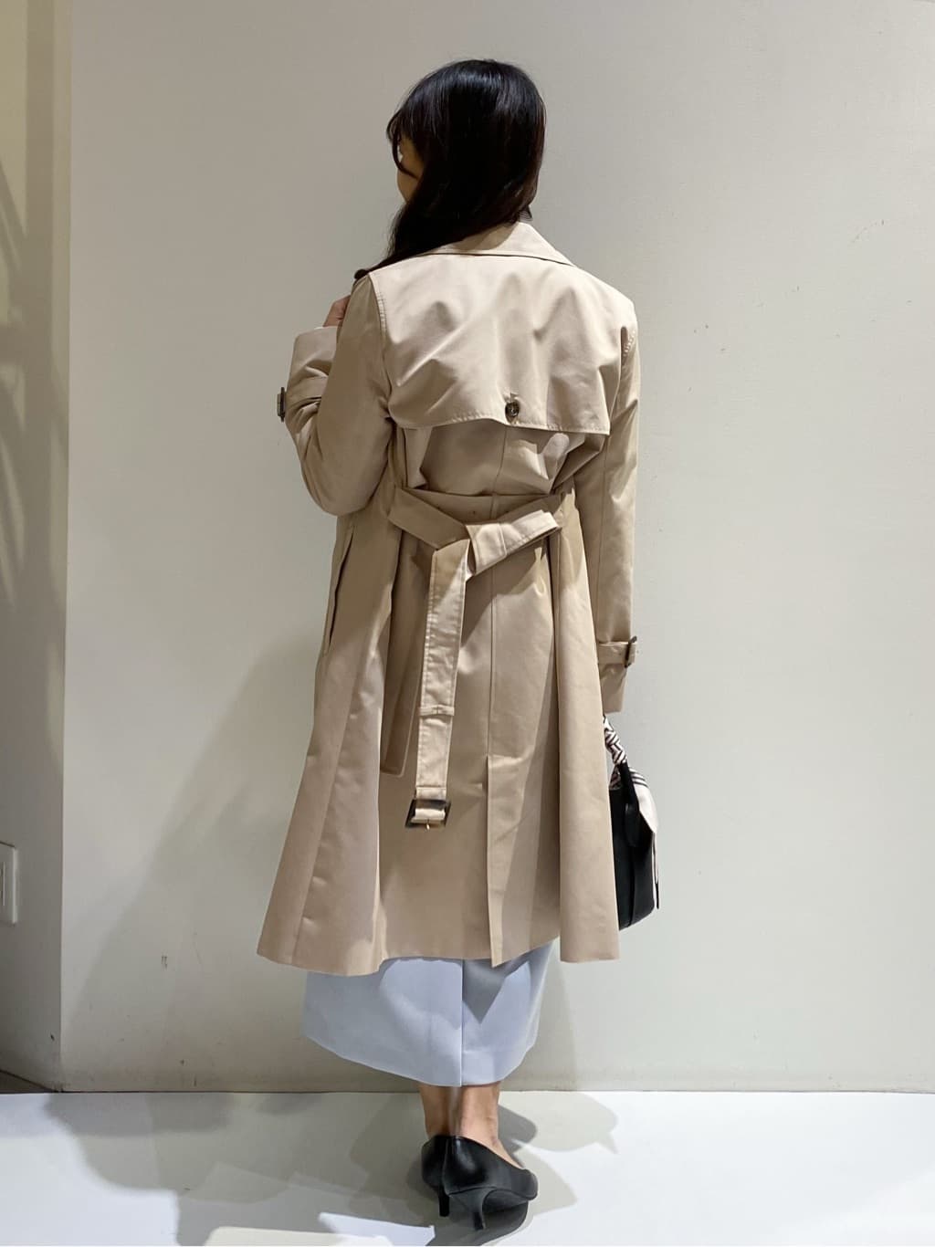 ちぃさんの「OPAQUE.CLIP｜撥水トレンチコート【洗濯機OK／花粉対応】《XS～3L》」を使ったコーディネート