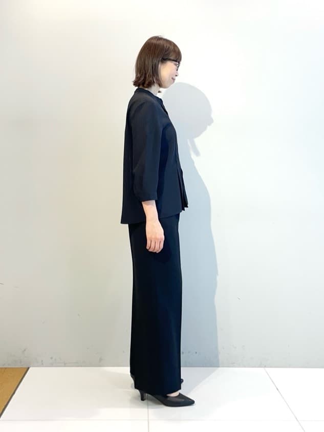 murayamaさんの「INDIVI｜【洗える／大人シアー】タックプリーツ7分袖ブラウス」を使ったコーディネート