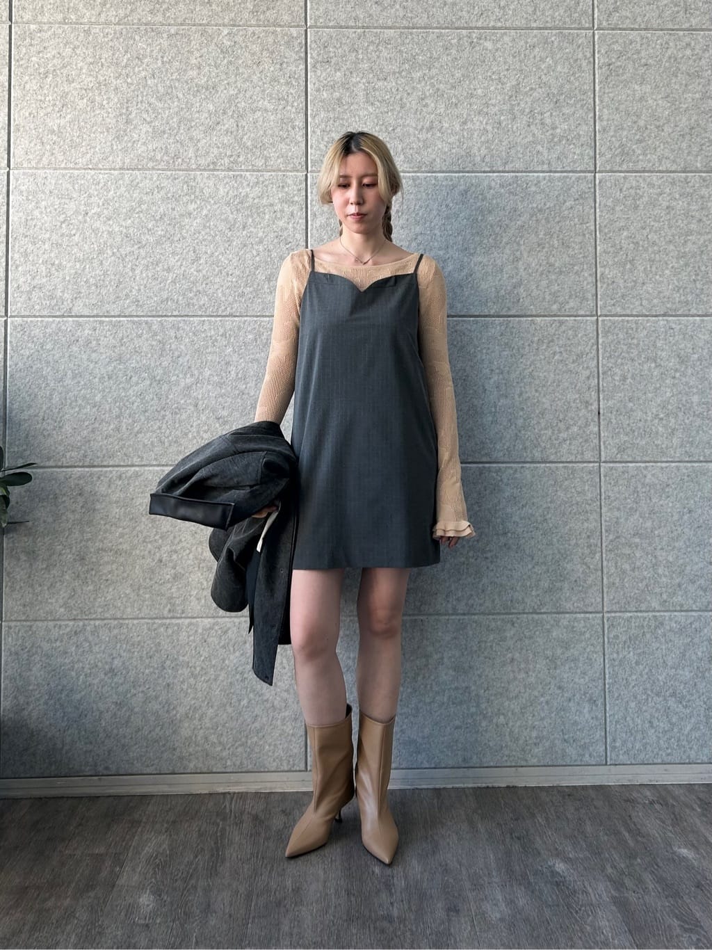 honoka Aさんの「CODE A｜tailored mood mini dress」を使ったコーディネート