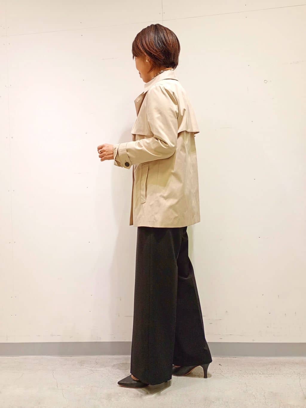 Kさんの「INDIVI｜【洗える／華やか】袖プリーツニット」を使ったコーディネート