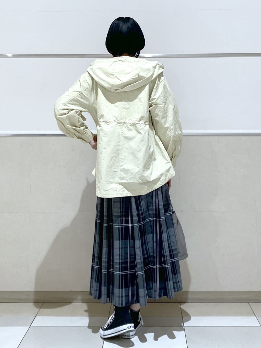 eriko さんの「Dessin｜【撥水・洗える】フーデッドライトブルゾン」を使ったコーディネート