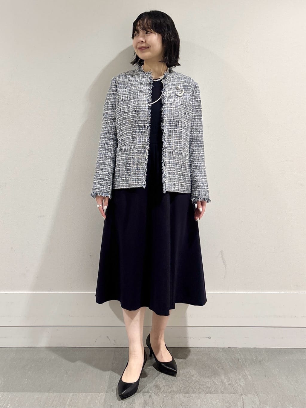 モエカさんの「UNTITLED｜【仕事着/スーツ】ファンシーツイード ジャケット」を使ったコーディネート