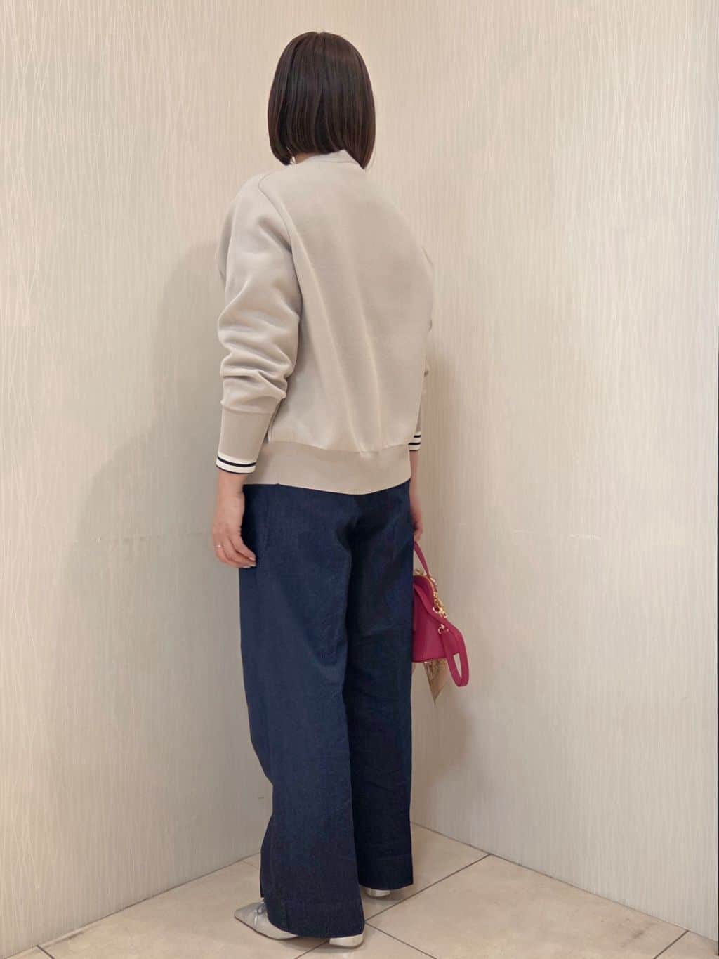 naokoさんの「UNTITLED｜◆【軽羽織り/セットアップ可】ジップアップニットカーディガン」を使ったコーディネート