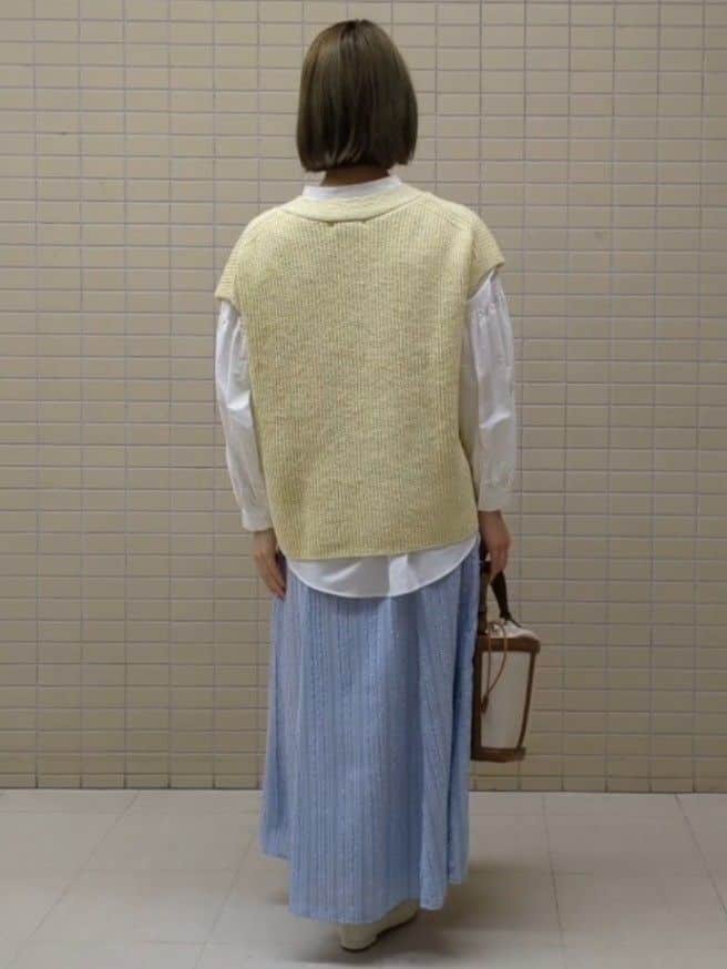 ひまりさんの「Reflect｜【セットアップ可】ストライプ柄ジャカードスカート」を使ったコーディネート