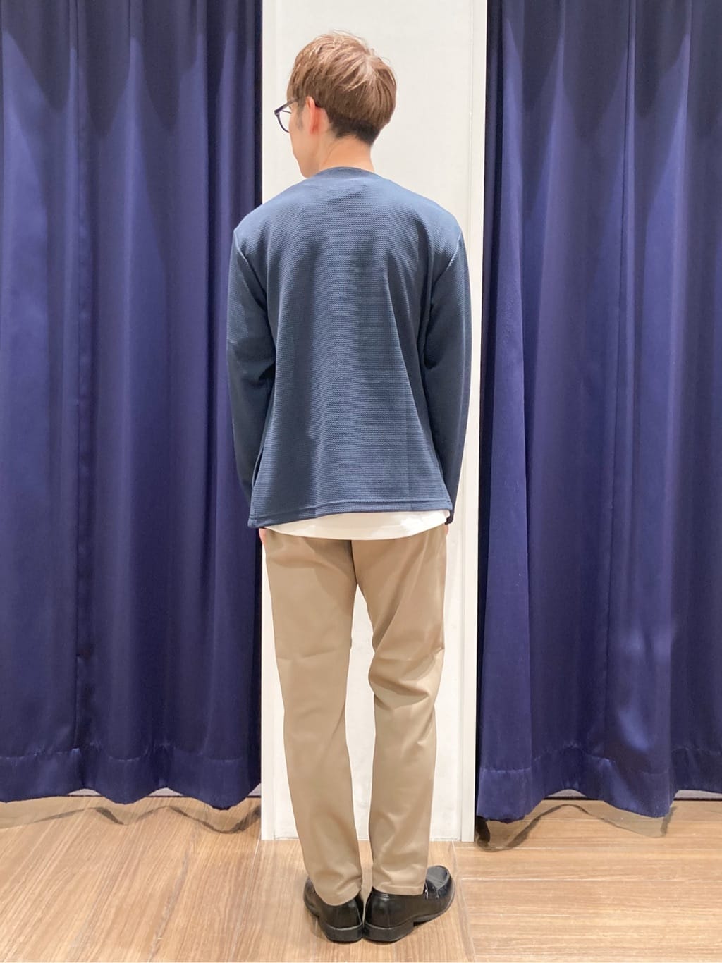 つーじーさんの「THE SHOP TK｜【2点セット】カーディガン＋半袖Tシャツ 洗濯機OK」を使ったコーディネート