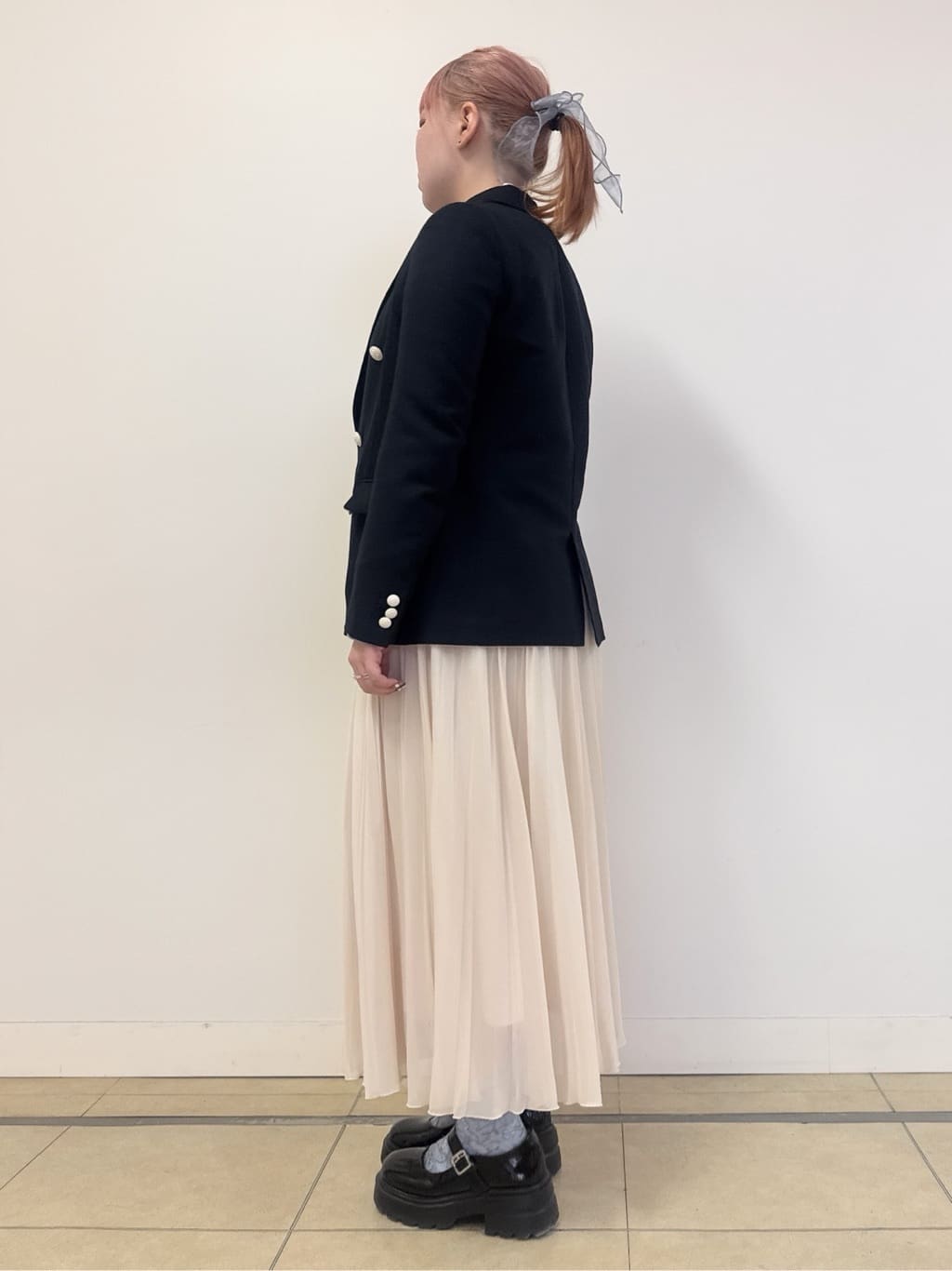 なかもとあきさんの「DRESSTERIOR｜【セットアップ可】リネンブレンドダブルブレストジャケット」を使ったコーディネート