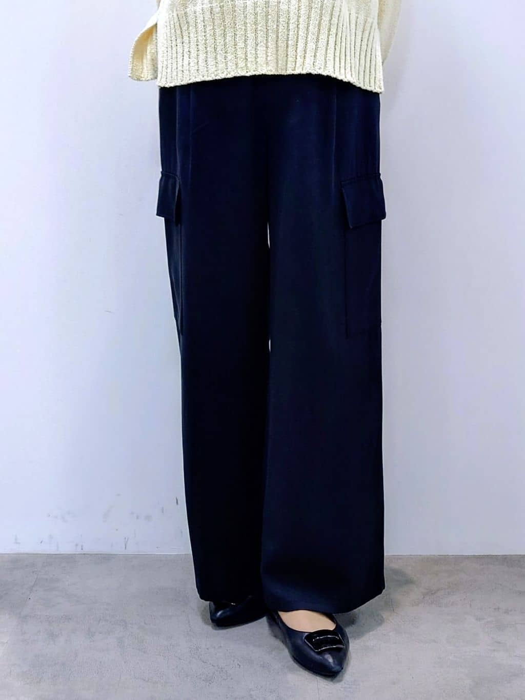 yoshiさんの「Reflect｜【レイヤードにおすすめ◎】ロング丈リラクシーニット」を使ったコーディネート