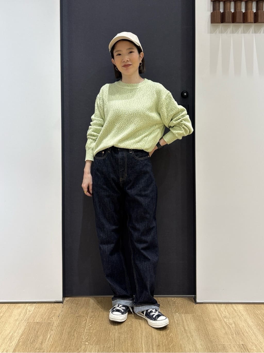 risaさんの「Dessin｜【洗える】ローゲージコットンニット」を使ったコーディネート