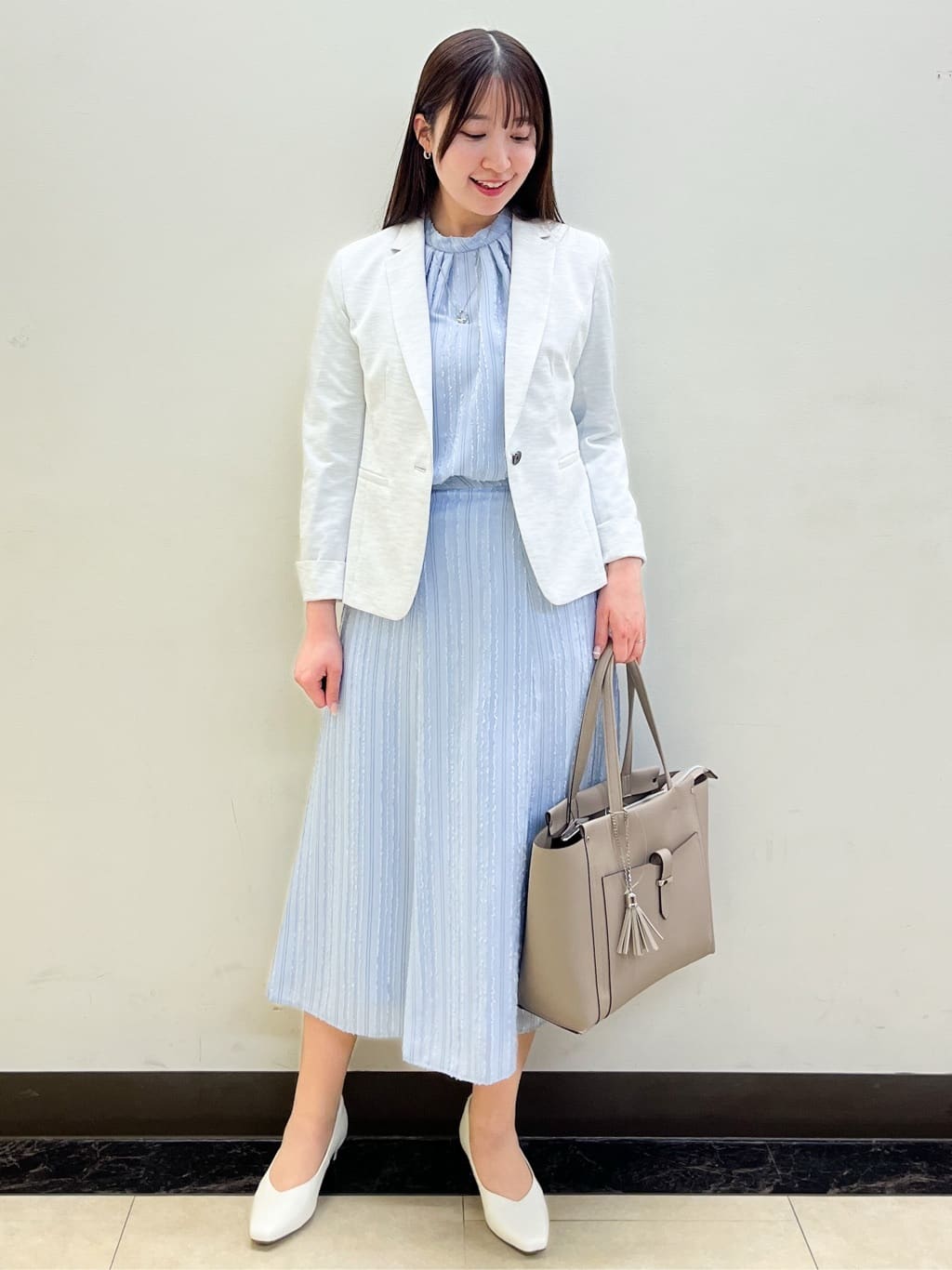 mikikoさんの「Reflect｜【SS-4Lサイズ／UVカット／接触冷感】匠ジャケット／ベーシックテーラード」を使ったコーディネート