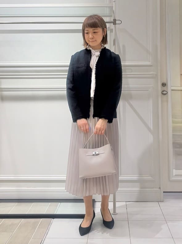 AKKOさんの「UNTITLED｜【仕事着/スーツ】ファンシーツイード ジャケット」を使ったコーディネート